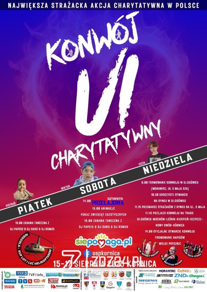 news 2025 08 vi konwoj charytatywny plakat